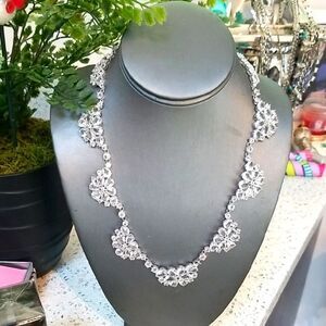 Kate Spade Flowers CRYSTALS Dressy Party Necklace!!! NWOT!!!
